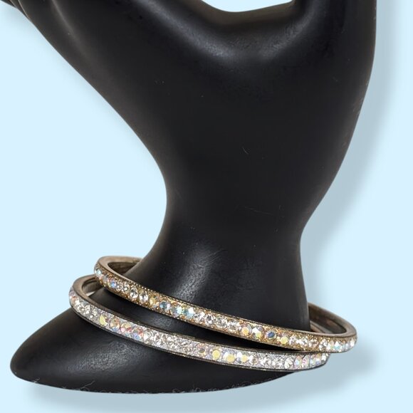 (2/$20) Set of 2 Rhinestone Bangles - Picture 2 of 5